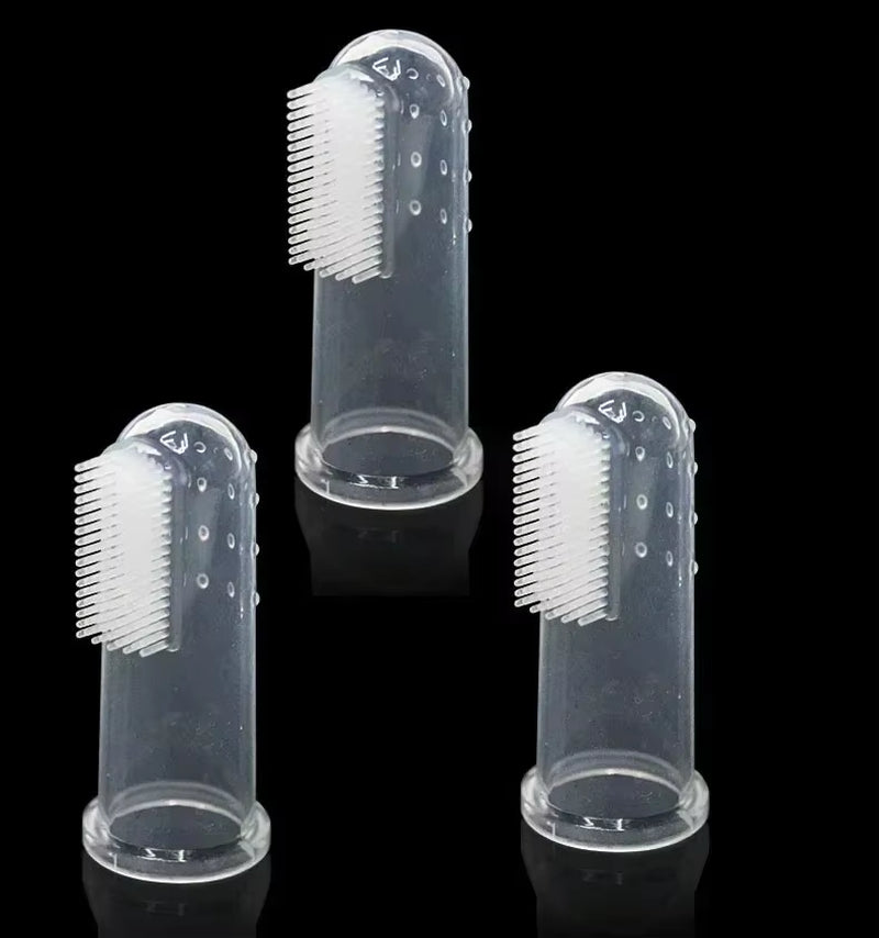 Premium Soft Pet Finger Toothbrush for Dogs - Effective Bad Breath and Tartar Care Tool - Essential Pet Supplies