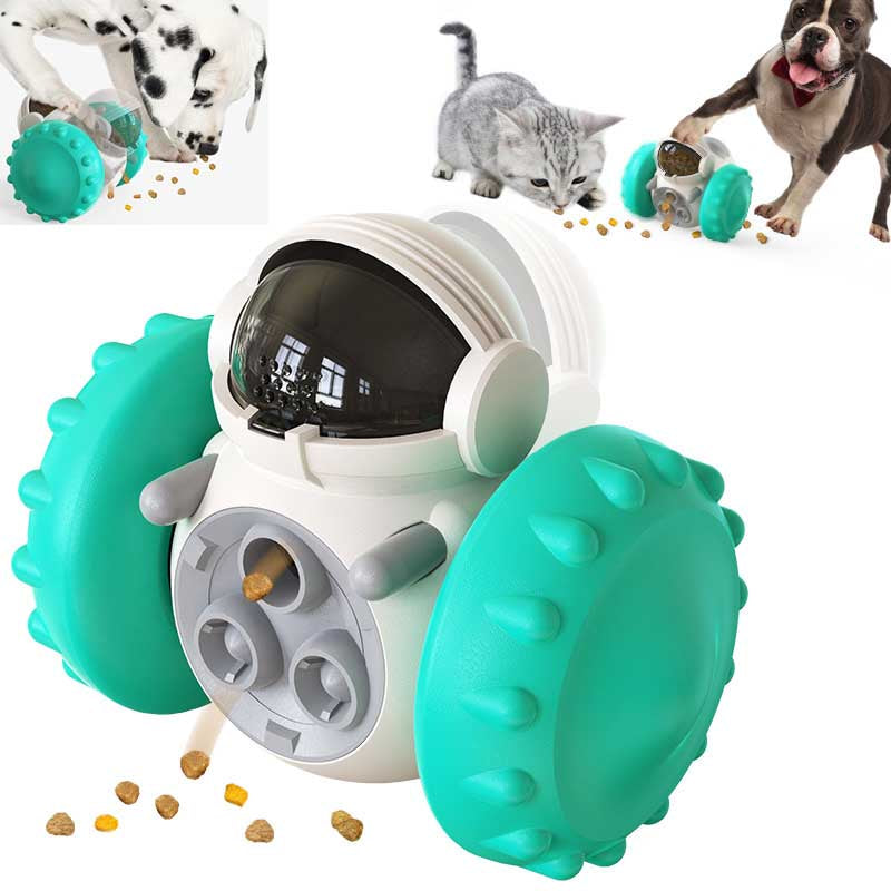 Interactive Slow Food Balance Car for Cats and Dogs - Multifunctional Smart Pet Feeding Toy