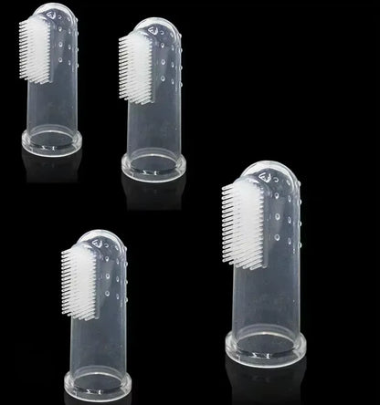 Premium Soft Pet Finger Toothbrush for Dogs - Effective Bad Breath and Tartar Care Tool - Essential Pet Supplies