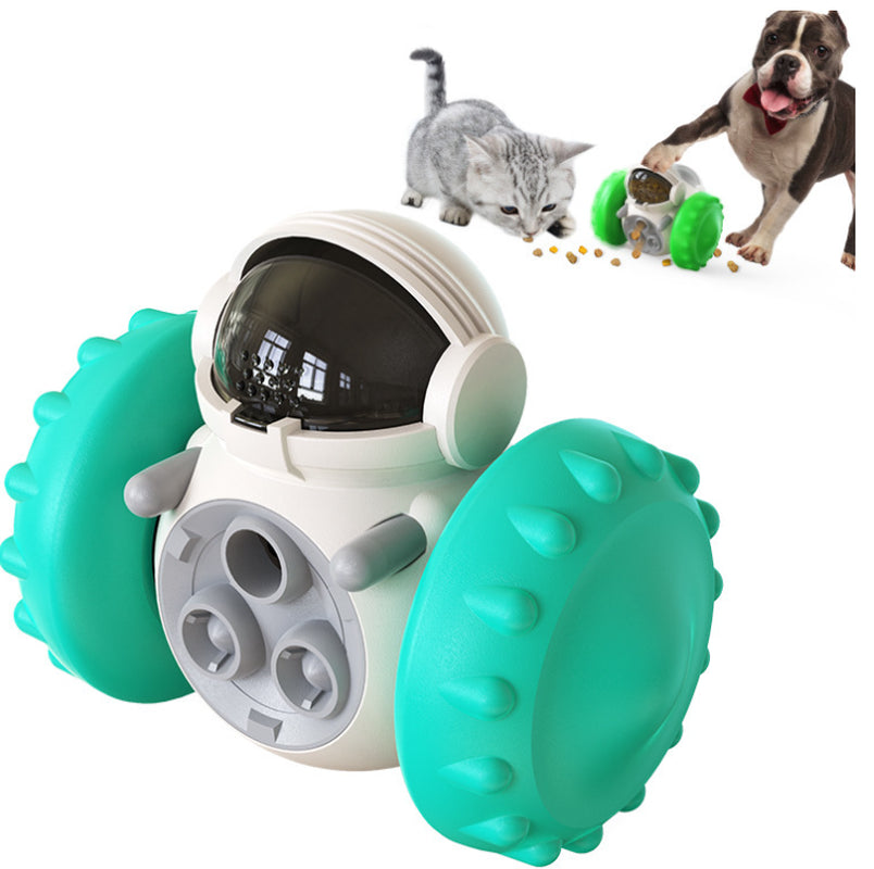 Interactive Slow Food Balance Car for Cats and Dogs - Multifunctional Smart Pet Feeding Toy