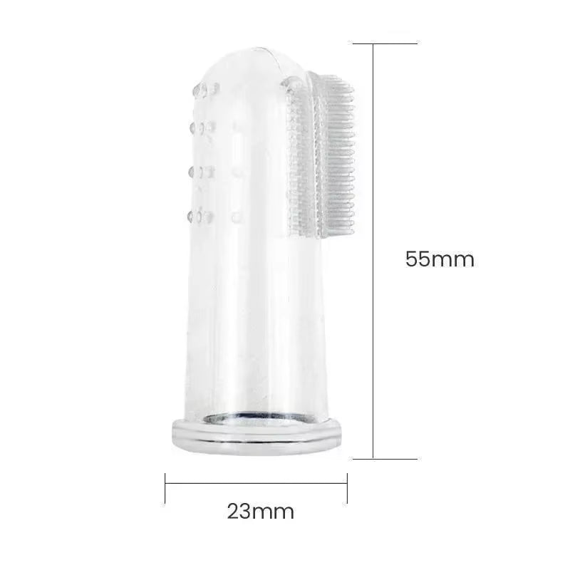 Premium Soft Pet Finger Toothbrush for Dogs - Effective Bad Breath and Tartar Care Tool - Essential Pet Supplies