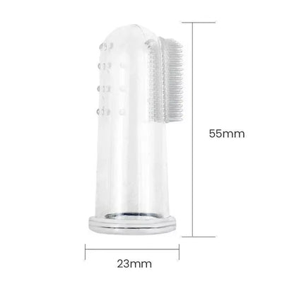 Premium Soft Pet Finger Toothbrush for Dogs - Effective Bad Breath and Tartar Care Tool - Essential Pet Supplies