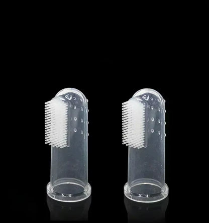 Premium Soft Pet Finger Toothbrush for Dogs - Effective Bad Breath and Tartar Care Tool - Essential Pet Supplies